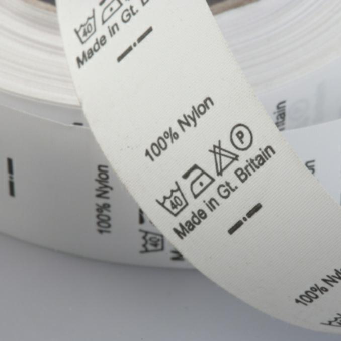 TAFETA PRINTED LABEL 4 